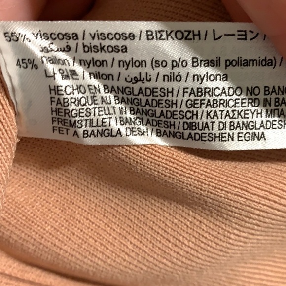 NWOT. Zara Dusty Pink Cut Out Knit Dress. Size M. - Picture 7 of 8